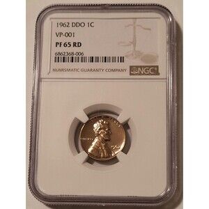1962 Lincoln Memorial Cent DDO VP-001 Proof PF65 RED NGC